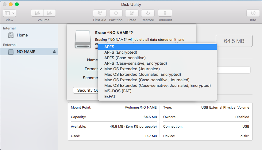 format an external hard drive for mac video