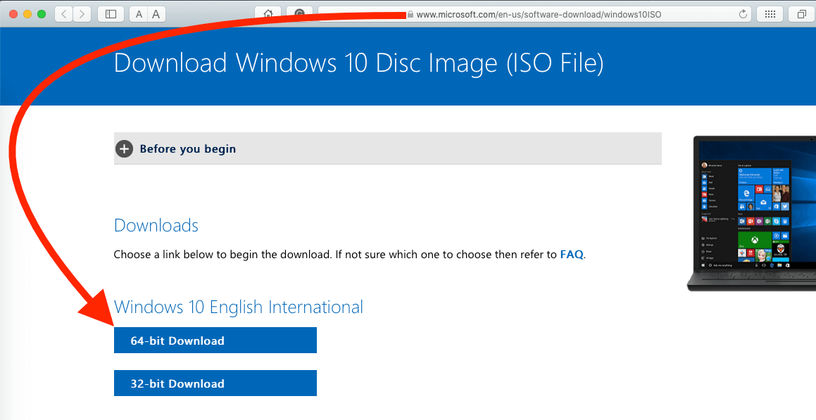 windows iso image for mac download